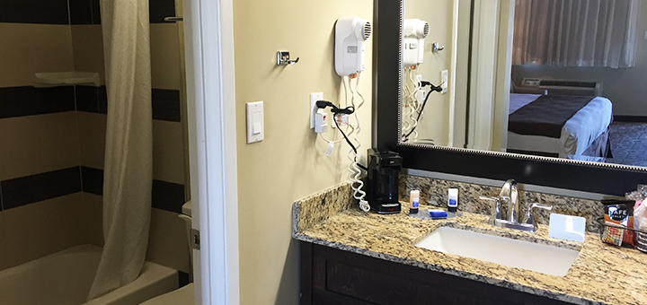 photo of bathroom sink in guest room